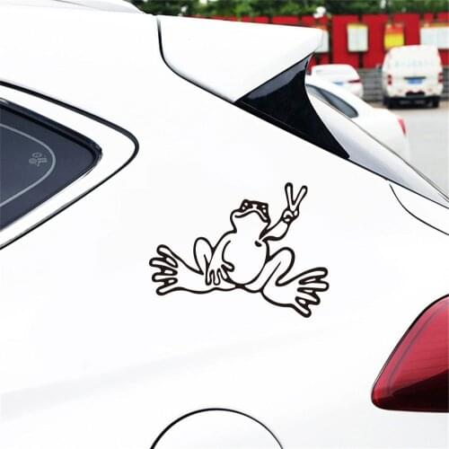 Waterproof Car Rear window door Decals decor Vinyl personality frog car Sticker Laptop Removable Sticker home decoration HY1671
