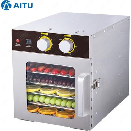 ST04 High level digital control 6 trays big capacity commercial industrial stainless steel food and fruit dehydrator dryer