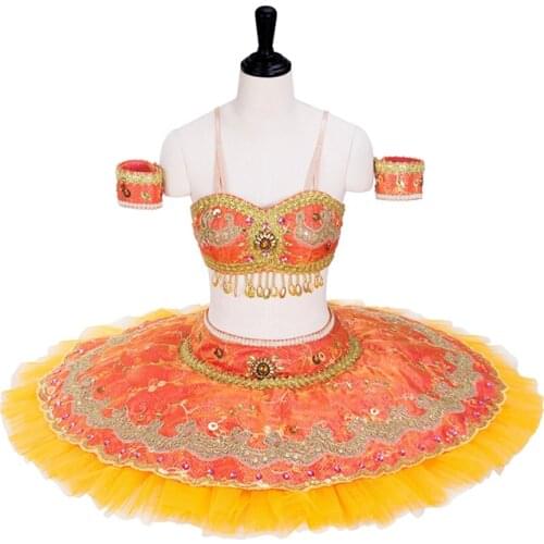 La Bayadere Costume two piece Professional Tutu Ballet Le Corsaire Variation Role Odalisque BT615 Custom Made Pancake Tutu Child