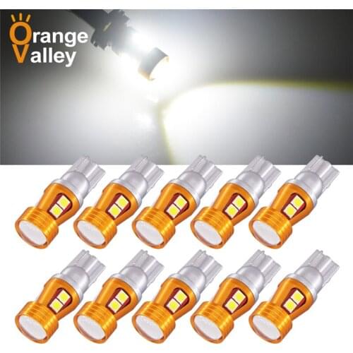 10PCS W5W LED Bulb T10 194 168 Clearance Parking Lights 8 LED 3030 SMD Interior lights Side Bulb Lamp