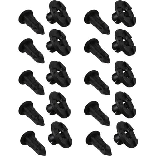 10 x Plastic Fastener Clip 8mm For Nissan