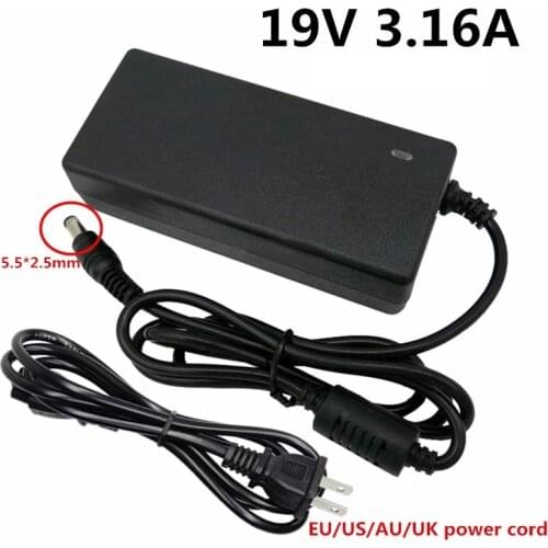 19V 3.16A Universal Power Supply 5.5*2.5mm AC DC Adapter 19 Volt Adaptor Charger For Dell Inspiron 300 233XT EU US UK AU Plug
