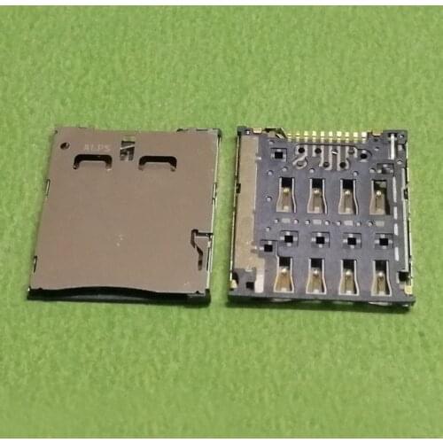 2PCS Micro Sim Card Reader Socket Connector for Samsung Galaxy S4 Zoom C101 I8730 F100 F100L F100S P895 VS950