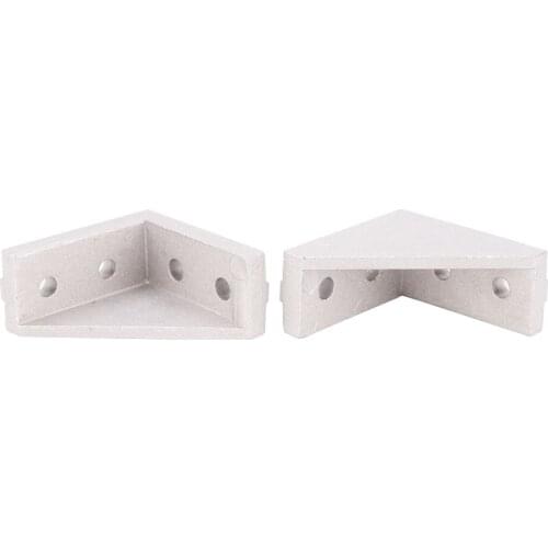 20pcs/10pcs 2040 Corner Fitting Angle Aluminum 2040 L Connector Bracket Fastener Match for 2040 Industrial Aluminum Profile