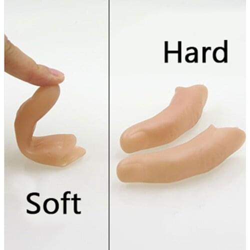 5pcs Fake Finger Sixth (Medium,Soft/Hard Available) Magic Rubber Thumb Magic Tricks Close Up Vanish Appear Magia Gimmick Props
