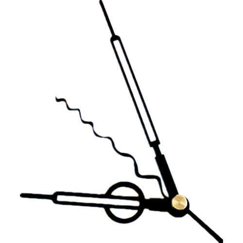 Wholesale 50Sets Metal Black Color Wave Shape Quartz Clock Pointers DIY Wall Clock Fit-Up Repair Tools