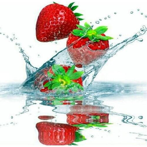 5d diamond painting fruit, strawberry full square, diamond embroidery set, diamond mosaic, full round, 3d sticker