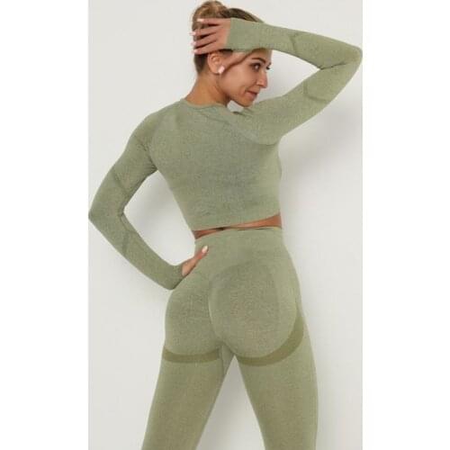 Seamless Yoga Set Sexy Sports Suits Fitness Clothes Sports Clothes High Waist Woman Gym Leggings Sports Bra Sets Adjustable Bra