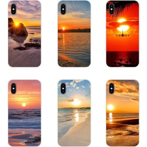 For Xiaomi Redmi 4A S2 Note 3 3S 4 4X 5 Plus 6 7 6A Pro Pocophone F1 Sea Sky Sandy Beach Sunset Accessories Phone Cases Covers