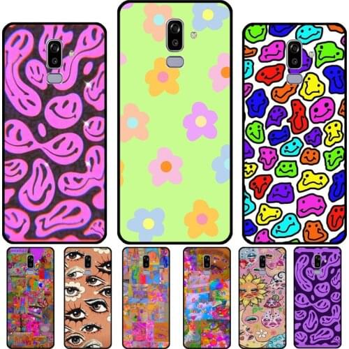 Psychedelic Indie Aesthetic Case For Samsung Galaxy A5 A3 2017 J7 J5 J1 J3 2016 A6 A8 J6 J4 Plus J8 A7 A9 2018 Cover