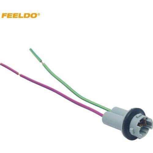 FEELDO 1PC Auto T15 W16W LED Light Adapter Base Socket Connector T15 Reverse Lamp Holder Adapter For Car Truck Styling #AM5965