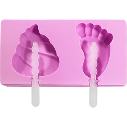 Ice Cream Mold Eco-friendly High Elastic Silicone Reusable Ice Cream Maker Supplies for Home Ice Cream Mold