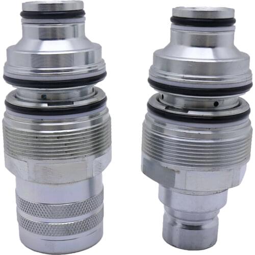 Male & Female Flat Face Coupler Kit for Bobcat T750 T770 T870 325 328 S650 S750 S770 S850 T140 T180 S205 S220 S250 S300 S330