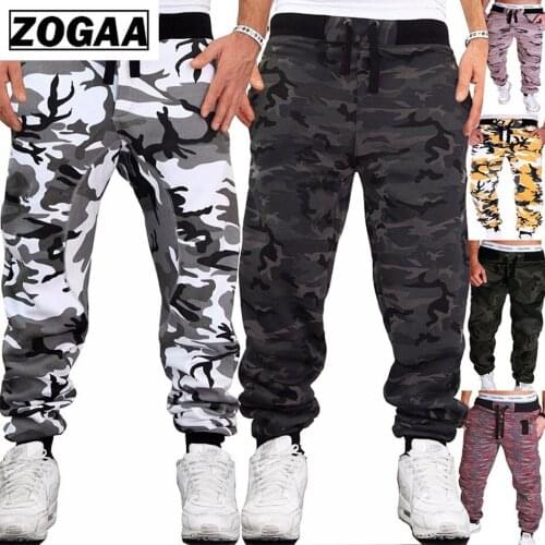 ZOGAA Mens Pants Comouflage Trousers Jogging Hip Hop Men Sports Sweatpants Fitness Army Joggers Military Pants Men Clothing