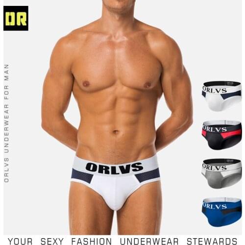 Orlvs new mens underwear cotton breathable and comfortable low waist briefs for men