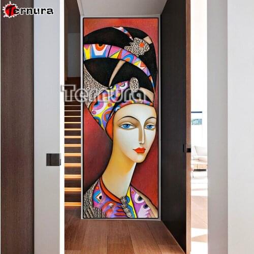 Diamond painting set Retro woman diamond embroidery full square round drill puzzles gifts for the new year 2020 decoration salon