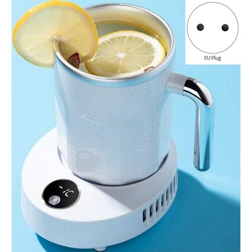 Smart 2 in 1 Cup Cooler Office Home Coffee Tea Drinks Mug Warmer Heating and Cooling Beverage Plate For Water Milk Beer