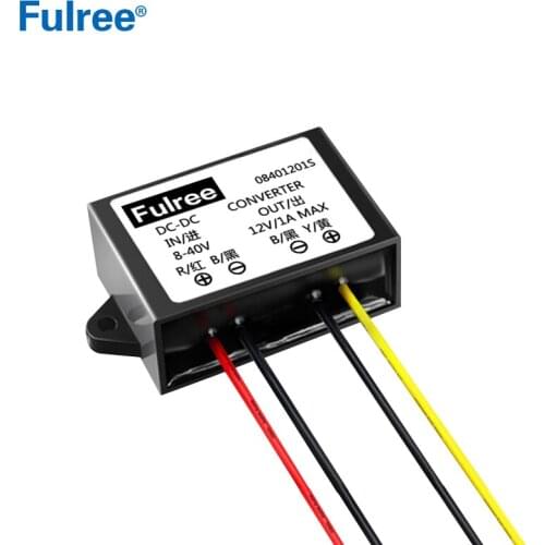 12V 24V (8-40V) to 12V 1A 2A 3A DC-DC Automatic Buck Boost Voltage Regulator Stabilized 12Vdc Stabilizer Regulated Power Supply