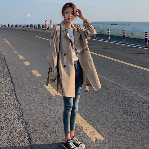 Женские двубортные тренчи TowerKe China At AliExpress