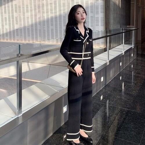 VOOCIEC Sweet Girl Spring/Autumn Korea Harajuku Offiec Lady Ladies Suit Renaissance Vintage Elegant Tender Women All-match Set