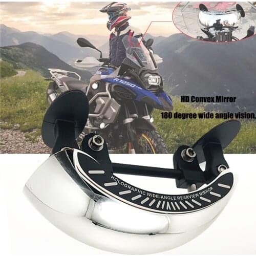 For BMW R1200GS LC R1250GS F900R F850GS F800GS S1000XR G310GS Motorcycle 180 Degree Safety Rearview Mirror Give Full Rear View