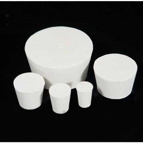 0#-15# Rubber Flask/Tube Plug Laboratory Reagent Bottle Stopper Rubber seal plug for hole punch