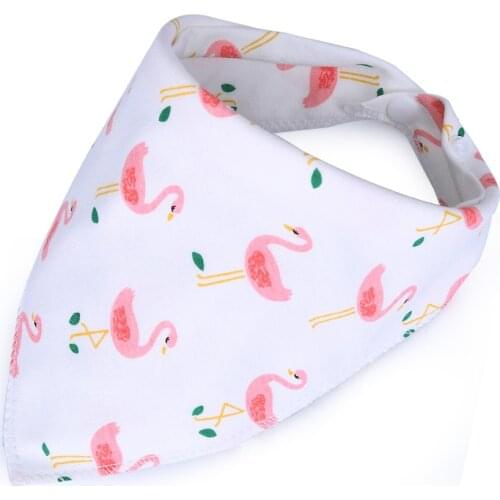 100% Cotton Fiber Newborn Bibs Cartoon Triangle Baby Bib Burp Cloth Infant Scarf For Baby Girl boys Cloths