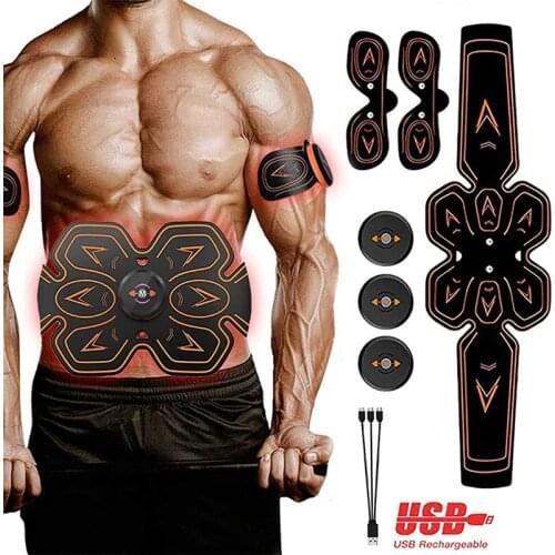 ABS Stimulator Muscle Toner Massage EMS Trainer Body Massager Abdominal Toning Belt Fitness Equipment Abdomen Arm Leg Training