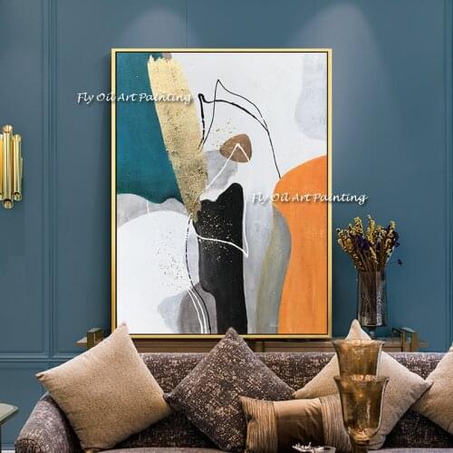 Abstract Marble Paintings green yewllow white Morden Wall Art Pictures on Canvas Living Room Office Home Decor