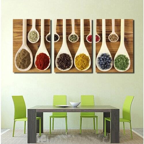 5D Diy Diamond Painting 3Pieces Different Spices Cross Stitch Full square Round diamond embroidery beaded diamond MosaicZP-2992