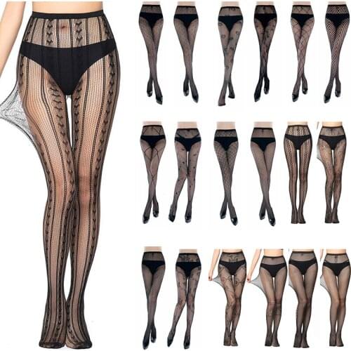 Fishnet Stockings Sexy Mesh Eye Jacquard Stockings Bottoming Pantyhose Fishnet New Generation of Stockings Mesh Pants