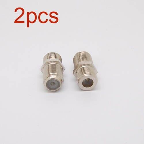 Free shipping2x F-Type Female to Female TV Cable Connector/ Joint/ Adapter F81 Coax Joinernew
