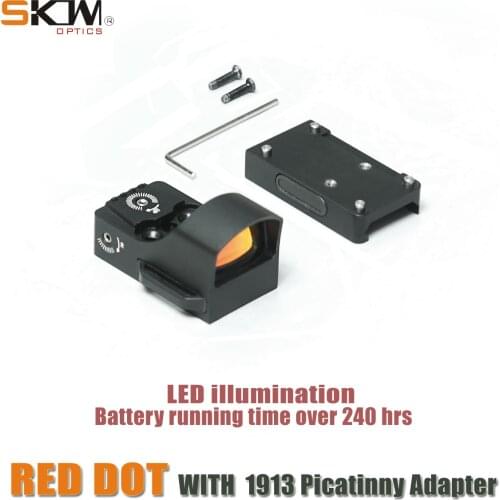 New Tactical AK sight Micro SKWoptics low Red Dot Sight rifle scope fit Picatinny Rail Mount riflescope