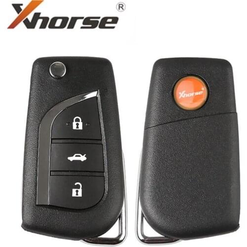 XHORSE XNTO00EN XN008 for Toyota Style 3 Buttons Wireless Universal Remote Key for VVDI Key Tool English Version