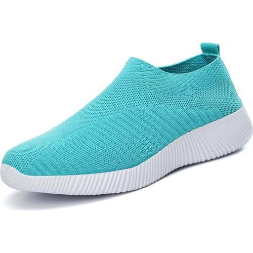 Big Size Summer Slip-on Sock Sneakers Womens Running Shoes Women Sport Sneakers Sports Shoes for Girls Knit Knitted GMB-1633