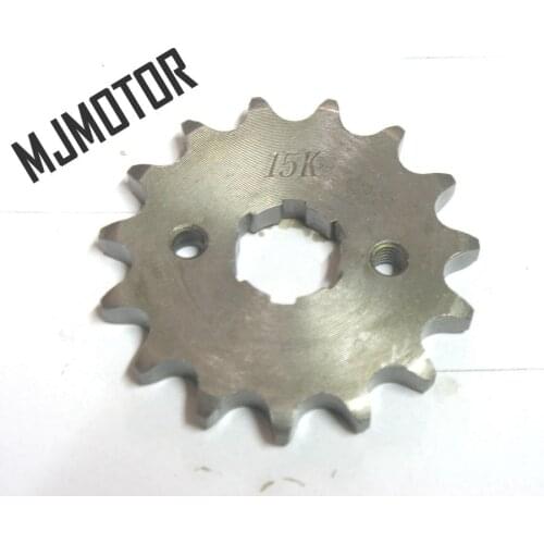 15T Drive chain gear for motorcycle GS125 GN150 Suzuki Kawasaki QJ150 Keeway Honda Yamaha Chinese Motorcycle Spare parts