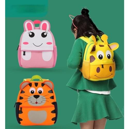 Children Backpack Toddler Kids School Bag Backpack for Baby Kids Cute School Bag Boy Girl Light Bag Rabbit Butterfly Lion Bag
