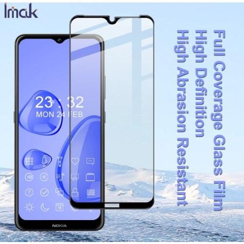 For Nokia 1.4 2.4 3.4 Glass Screen Protector IMAK Pro+ Series Full Screen AB Glue Tempered Glass Film