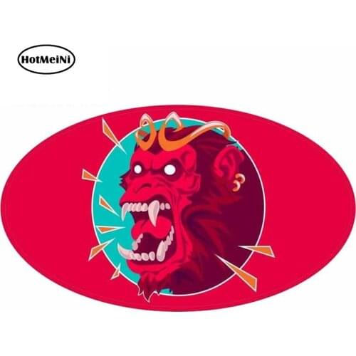 HotMeiNi 13cm x 7.7cm For Monkey Fine Decal Campervan Car Stickers Fashion Occlusion Scratch Suitable For VAN RV JDM