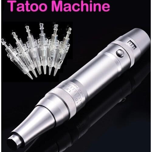100pcs dr pen mym pen Bayonet Cartridge Needle Wireless Permanent Makeup Machine Pen Cartridge Needle for Makeup Tattoo Eyebrow