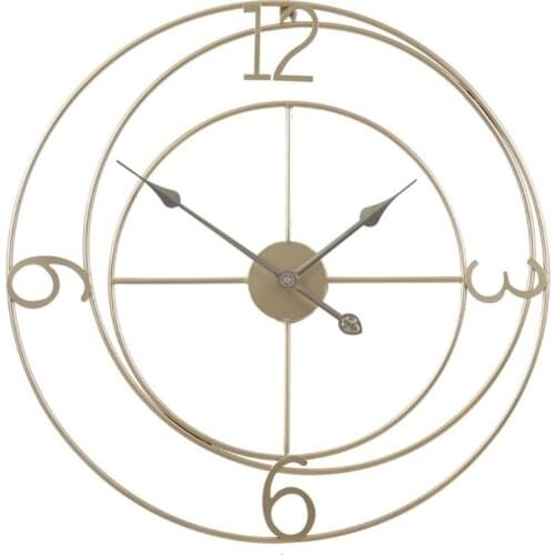 Wrought Lron Wall Clock Home Decoration Office Large Wall Clocks Mounted Mute Watch European Modern Design Hanging Watches
