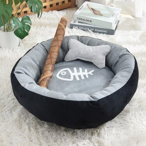 Cute Egg Tarts Cat Bed Four Seasons Are Available Pet House Suitable for Outdoor Picnic Travel Cats Products for Pets