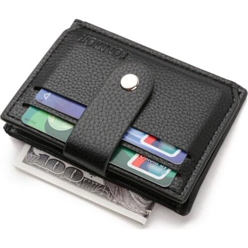 Bycobecy New Hasp Mini Wallet for Men Zipper Pouch Coin Purse Female Mini Travel Credit Card Holder ID Card Case