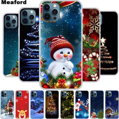 Soft Silicone Case For iPhone 12 Pro Max 12 Mini Case Soft TPU Christmas Case For iPhone 12 Mini 12 Pro Max Case Ultra Thin TPU