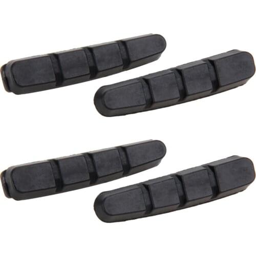 4pcs Road Bike Brake Pads Brake Shoes Rubber Blocks Replacement for Shimano BR Shoe Holder Cycle Brake Hoof Part