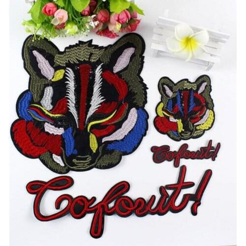 Animal Embroidered Patches For Kids Clothes DIY Appliques Patchwork Sew On Patches For Clothing