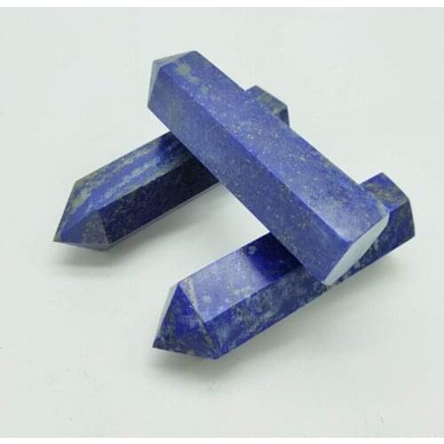 Natural Lapis lazuli wand point lasurite stone crystal tower mineral Specimen morion reiki healing home decor
