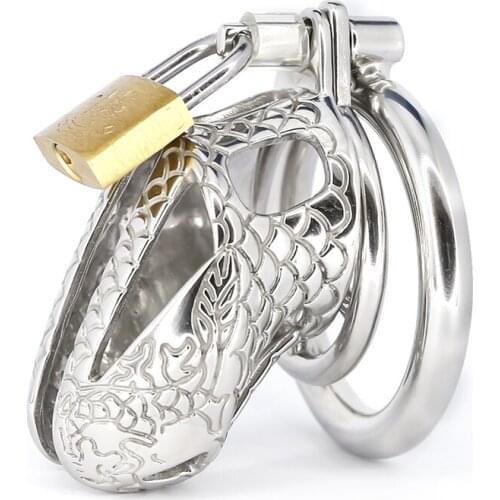 Newest Texture Lockable Chastity Device Cock Cage Lock Fetish Chastity Belt With Spiked Ring BDSM Penis Ring Sleeves Sex Toys