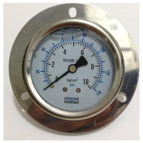 YN60ZT front flange 2.5" 60mm brass movements pressure gauge r,back mount manometer ,Shock - proof oil - filled pressure gauge