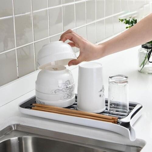 Plastic Fruit Basket Household Kitchen Vegetable Drain Rack Fruit Tray With Spout Tableware Drying Rack Kitchen Accessories